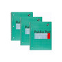 Pukka Pad Metallic 1-Subject Notebooks, 8" x 10.5", College Ruled, 100 Sheets, Green, 3/Pack (8795-MET)