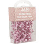 JAM Paper Push Pins, Baby Pink, 2 Packs of 100 (222419048A)