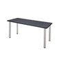 Regency Kee 66" x 24" Training Table- Grey/ Chrome (65dda15d0030d3d47820c9b7_ud)