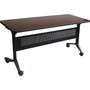 Safco Flip-N-Go 48"W Rectangular Training Table, Mahogany (LF2448T)