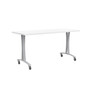 Safco Rumba Training Room Table, 24" x 60", Designer White (RBA6024FLSLDSWT)