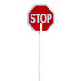 Mutual Industries Reflective "STOP"/"SLOW" Temporary Traffic Control Sign Paddle, 18" x 18", Plastic (14655-3-18)