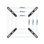 Mount-It! Mount Adapter Kit for TV Mount, 66 lbs. Max. (MI-790)