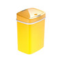 Nine Stars Plastic Sensor Trash Can, 3.2-Gallon, Yellow (DZT-12-5YL)