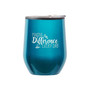 Baudville Cheers! Tumbler, Turquoise Metallic, 12 oz. (79955)