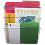Storex Wall File, Letter, 13 x 14, Three Pocket, Clear (65dda5880030d3d47820eab3_ud)