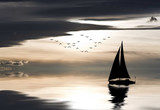 Sailboat at sea