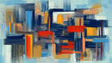 Abstract paint strokes