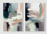 Dense palette diptych