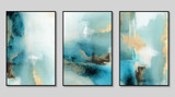 Blue triptych