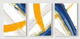 Fire yellow triptych