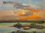 River sunset