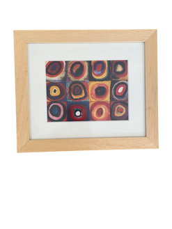 Cuadro con imagen "Estudio de color" de Kandinsky