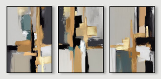 Gold triptych