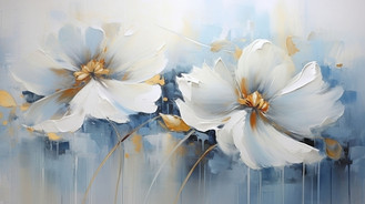 White and blue