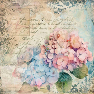 Vintage hydrangea (N-11)