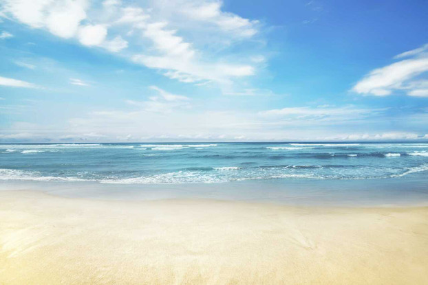 Blue sky on the beach