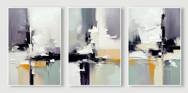 Pastel triptych