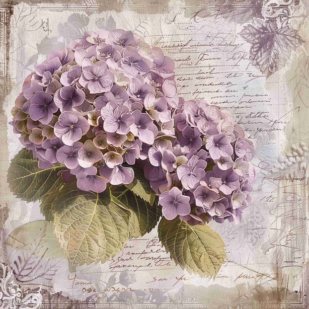Vintage hydrangea (N-17)