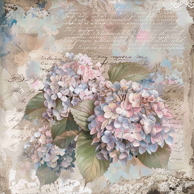 Vintage hydrangea (N-6)