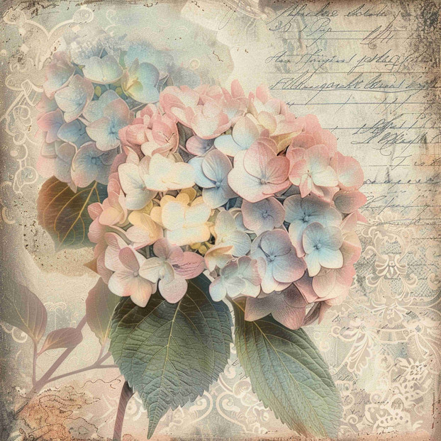 Vintage hydrangea (N-2)