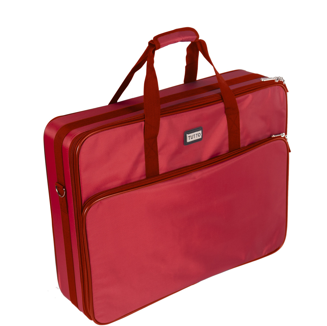 28" Red Embroidery Red Project Bag