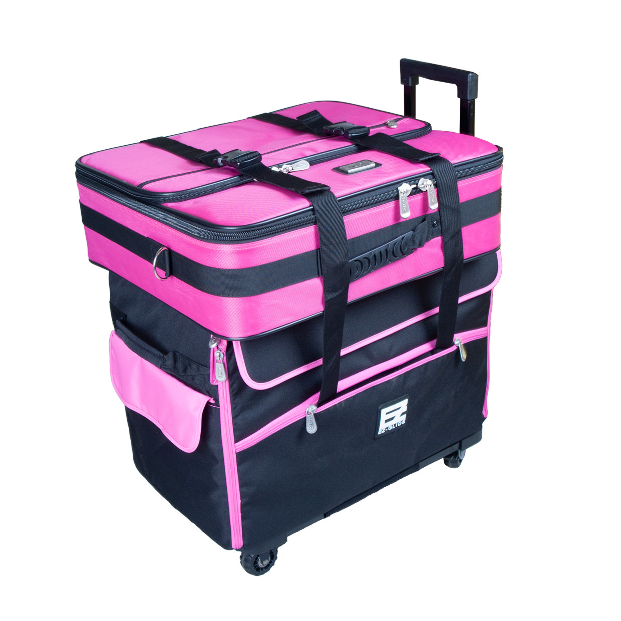 21" EZ-Glide Trolley Black/Pink
