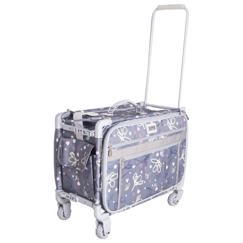 Large Gray Daisies Machine On Wheels Large Gray Daisies Machine On Wheels