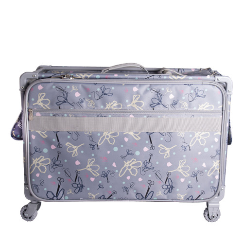 Tutto Sewing Machine Case On Wheels Extra Large 24in Royal with Daisy -  740889150358