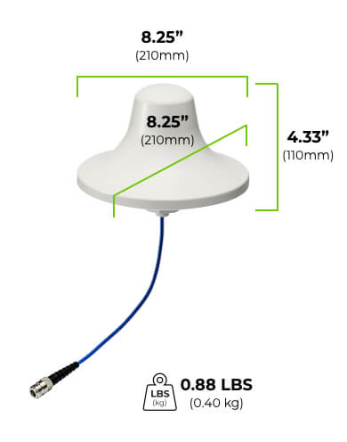 The Cowboy - 50 Ohm Inside Dome Cellular Antenna