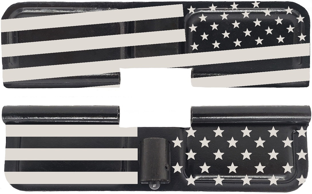 American Flag AR15 Ejection Port Door Kit - Laser Engraved Inside