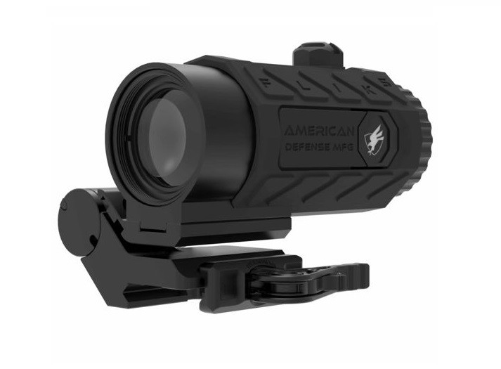 American Defense FLIK 5X Magnifier w/ QD Flip Mount - Titanium QD