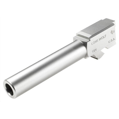Lone Wolf Alpha Wolf Glock 19 Barrel Matte Stainless Steel