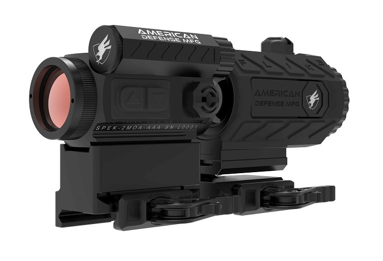 American Defense Red Dot + 3X Power Flip Magnifier Mount Combo