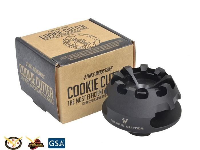 トイガン Strike Industries Cookie Cutter Comp Strike Industries .223/5.56 Cookie Cutter Compensator