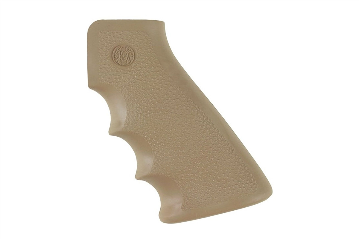 Hogue AR-15 OverMolded Pistol Grip - Finger FDE