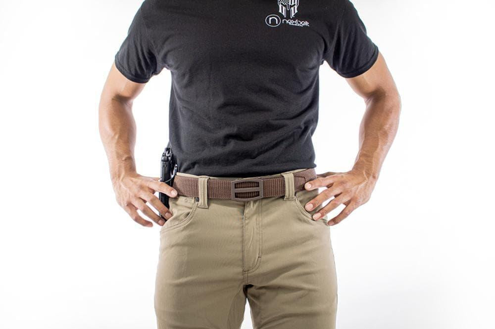 Nexbelt Titan Ratchet EDC Tactical Gun Belt - 1.5" Micro Adjustable Strap Quick Release Fits Up To 50" Waist IWB/OWB