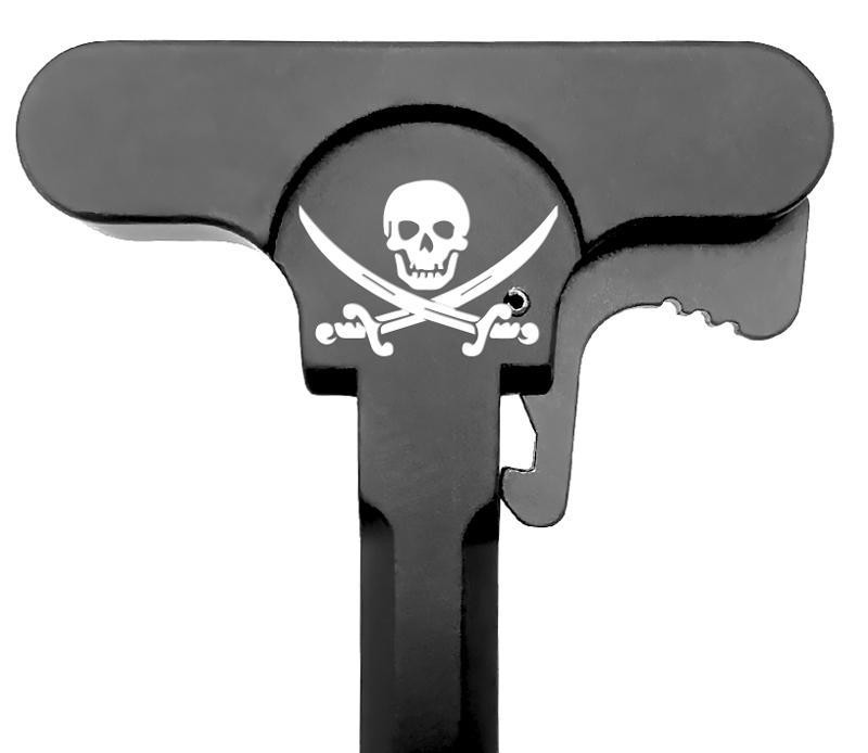 Engraved Charging Handle Mil Spec 7075 - Pirate^ - RightToBear.com