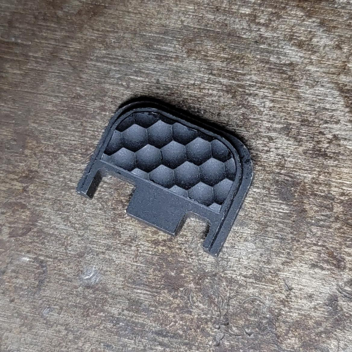 RTB Dimpled Glock Slide Cover Back Plate - Black - RightToBear.com