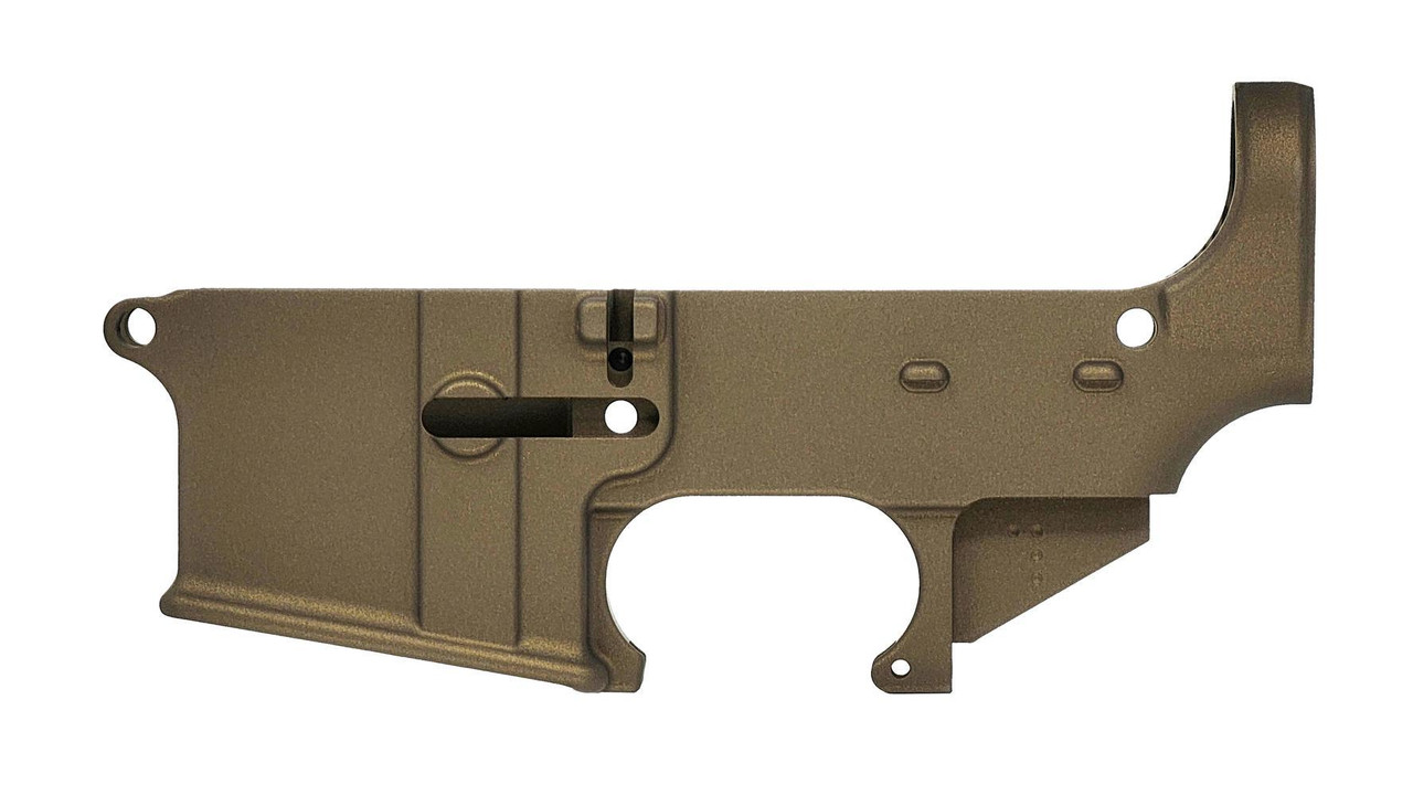 80% Lower Receiver - Optional Safety Engraving - Burnt Bronze