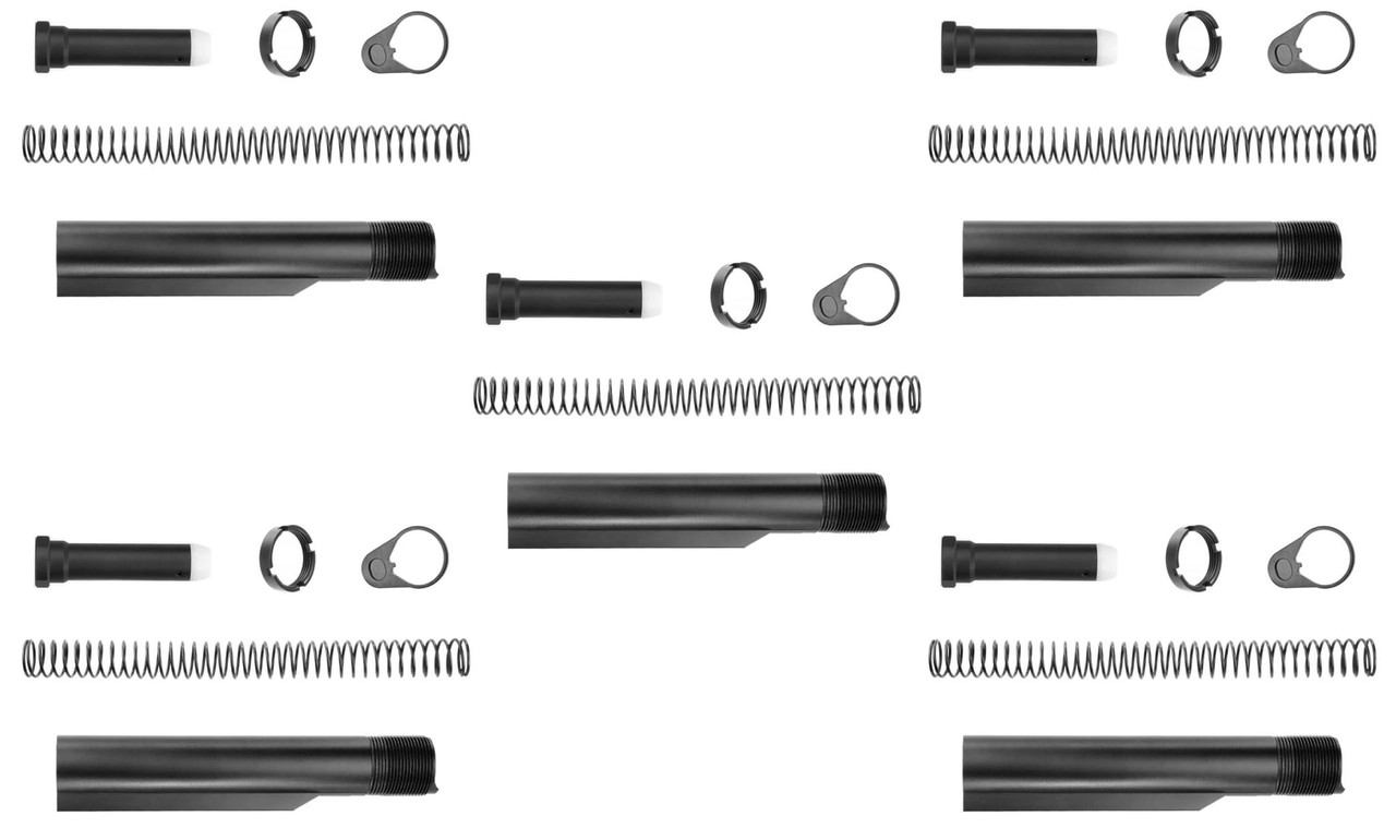 5 PACK | TS Mil-Spec 6 Position Buffer Tube Kit - RightToBear.com