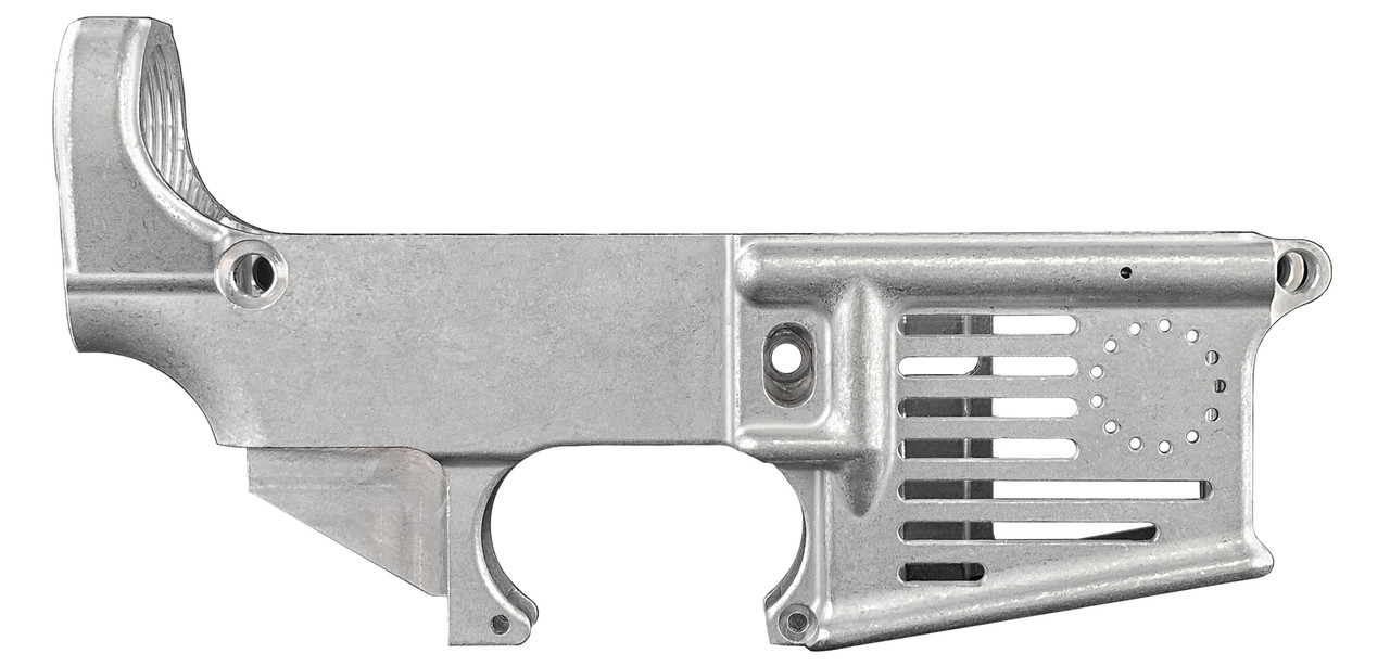 Betsy Ross Skeletonized 80% Lower - Raw Finish
