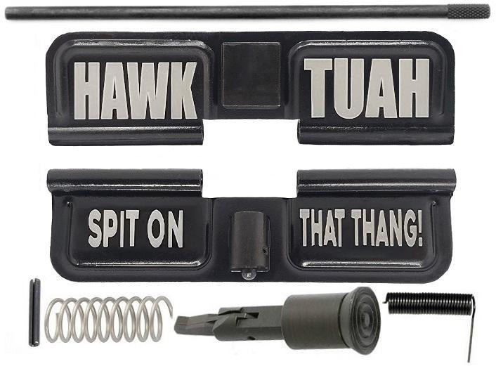 AR15 Upper Completion Kit w/ Engraved Port Door - Hawk Tuah