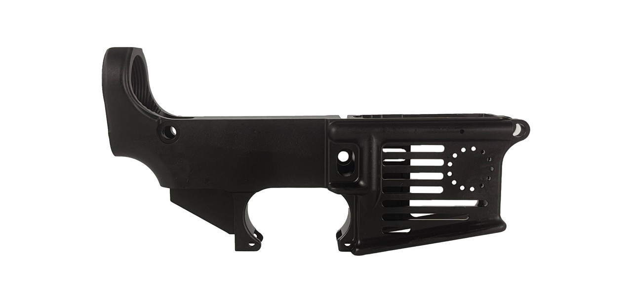 Betsy Ross Skeletonized 80% Lower - Raw Finish