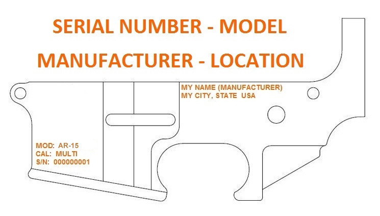 ar15 lower receiver drawing