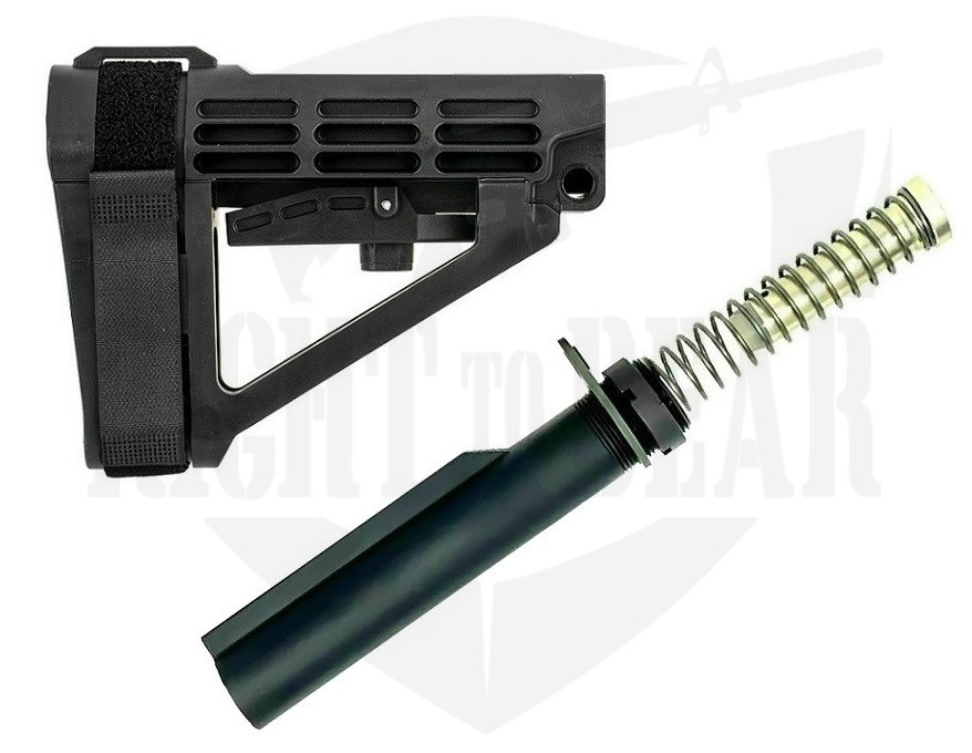 SB Tactical SBA4 Adjustable Pistol Brace + Mil Spec Buffer Tube