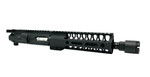 Complete 9" .22LR Upper Receiver - Black | 9" Barrel | 7" Rail | Micro Linear Comp | with BCG & CH