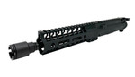 Complete 9" .22LR Upper Receiver - Black | 9" Barrel | 7" Rail | Micro Linear Comp | with BCG & CH