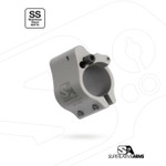 Superlative Arms .625" Adjustable Gas Block, Bleed Off - Clamp On, Stainless, Matte Finish