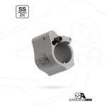 Superlative Arms .625" Adjustable Gas Block, Bleed Off - Set Screw, Stainless Steel, Matte Finish
